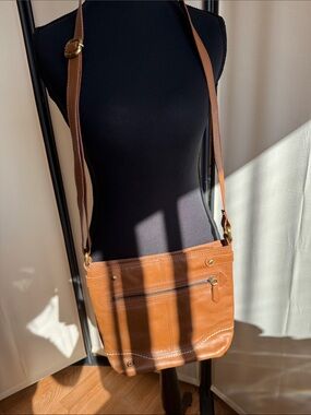 Born Tan Leather Crossbody Bag